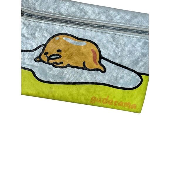 Women's Ipsy Gudetama Sanrio Lazy Egg Makeup Cosmetics Pencil Pouch 7" Zip Bag Z - Picture 2 of 6